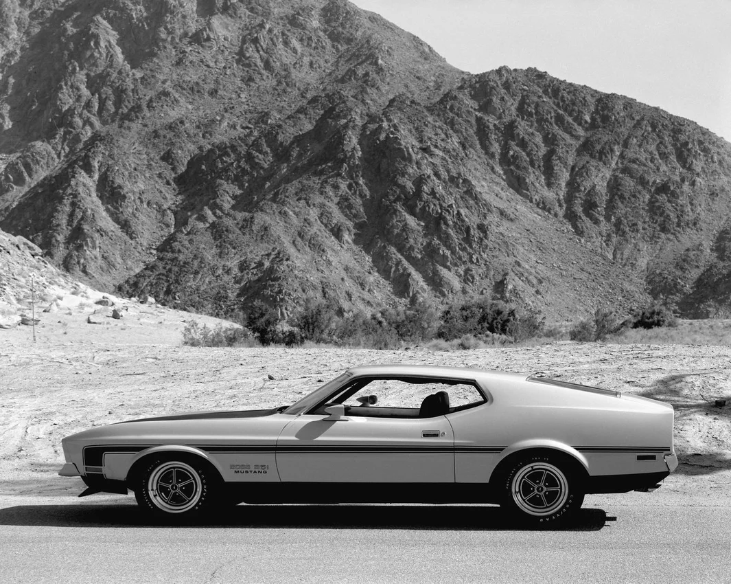 Boss 351 1971, fotografía de prensa Ford.
