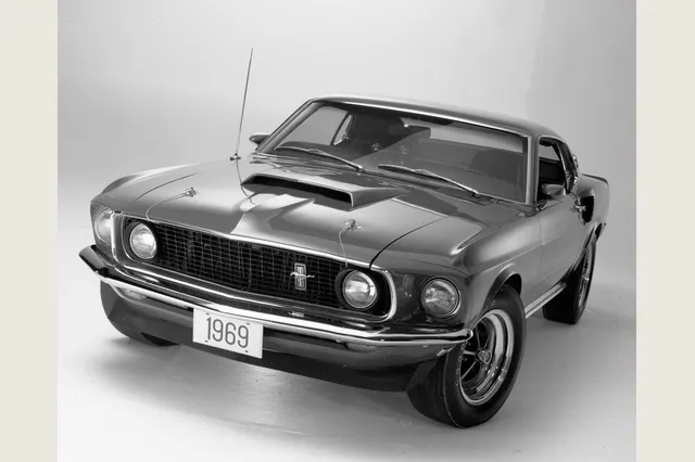 Boss 429 1969, fotografía oficial de época.
