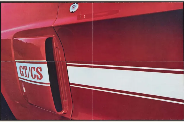 Detalle lateral del California Special en el folleto original de 1968, archivo Ford.